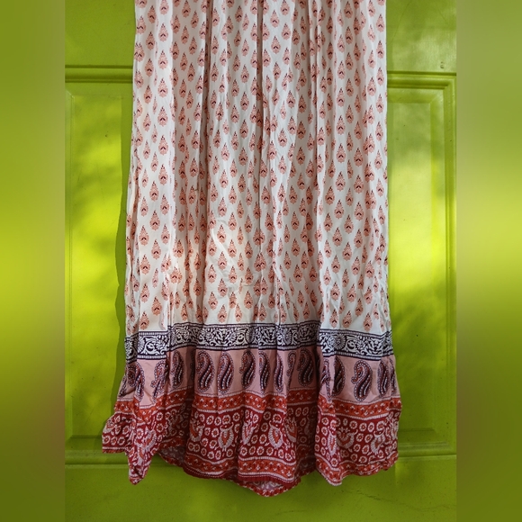 Beach Lunch Lounge Paisley Sleeveless Maxi Dress Lightweight Viscose Size Small - Picture 4 of 8